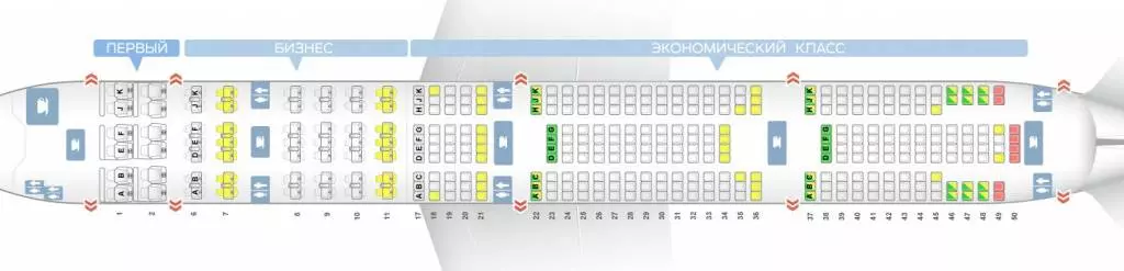 Лучшие места в самолете боинг 777 300 авиакомпании аэрофлот: схема салона