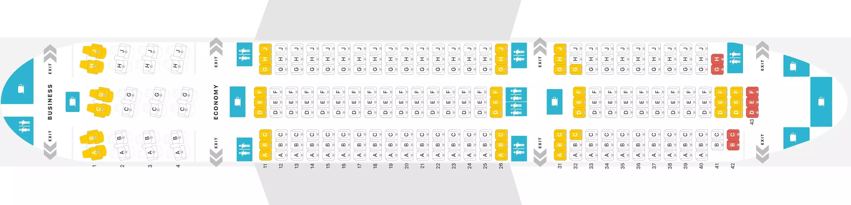 ✈ boeing 787-9: нумерация мест в салоне, схема посадочных мест, лучшие места