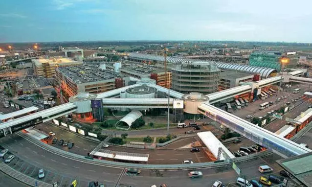 Схема терминалов аэропорта Фьюмичино