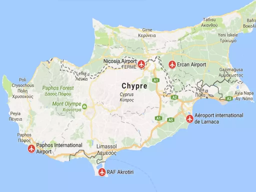 Список аэропортов Кипра
