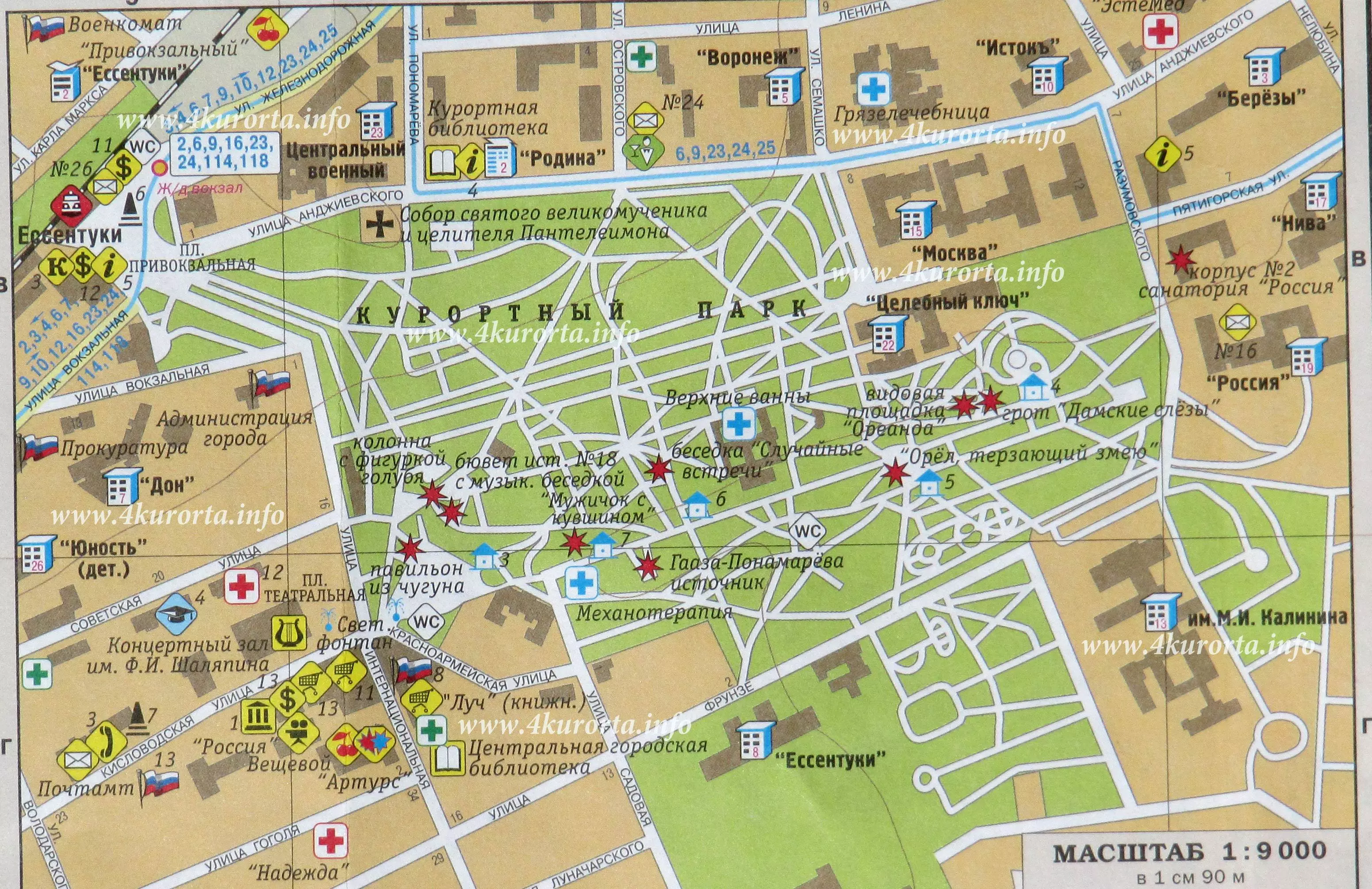 Где находится ессентуки — на карте россии, город, в какой области, санаторий