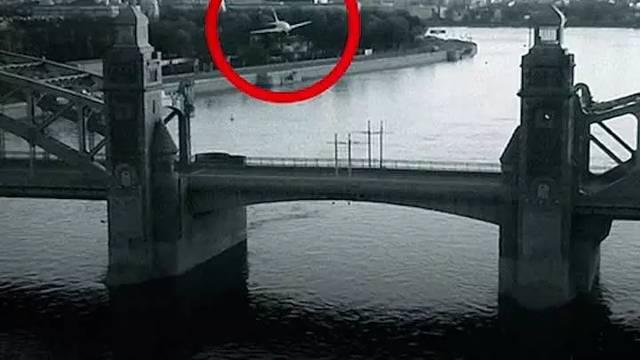 Посадка ту-124 на неву